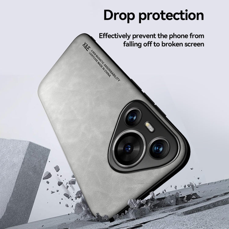For Huawei Pura 70 Skin Feel Magnetic Leather Back Phone Case(Blue) - free shipping - PMC Jewellery - Order now!