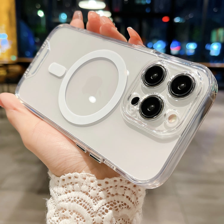 For iPhone 16 Plus Space MagSafe Acrylic Hybrid TPU Phone Case(Transparent) - iPhone 16 Plus Cases by PMC TechLife | Online Shopping South Africa | PMC TechLife | Buy Now Pay Later Mobicred