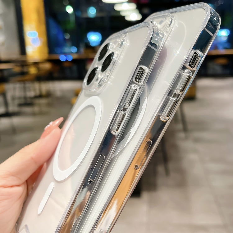 For iPhone 16 Space MagSafe Acrylic Hybrid TPU Phone Case(Transparent) - iPhone 16 Cases by PMC TechLife | Online Shopping South Africa | PMC TechLife | Buy Now Pay Later Mobicred