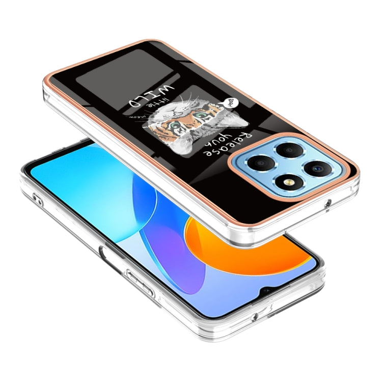 For Honor X8 5G / X6 4G Electroplating Marble Dual-side IMD Phone Case(Natural Growth) - Honor Cases by PMC TechLife | Online Shopping South Africa | PMC TechLife | Buy Now Pay Later Mobicred