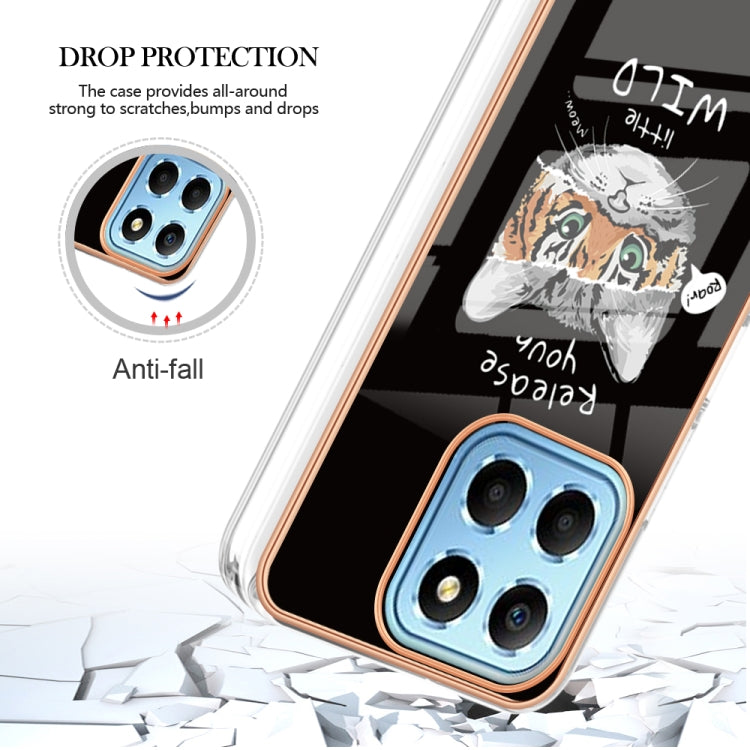 For Honor X8 5G / X6 4G Electroplating Marble Dual-side IMD Phone Case(Natural Growth) - Honor Cases by PMC TechLife | Online Shopping South Africa | PMC TechLife | Buy Now Pay Later Mobicred