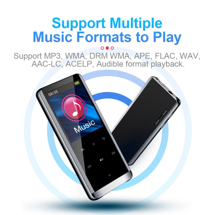 JNN M13 1.8 Inch LCD Screen Touch HiFi MP3 Player, Memory:64GB(Without Bluetooth) - free shipping - PMC TechLife - Order now!