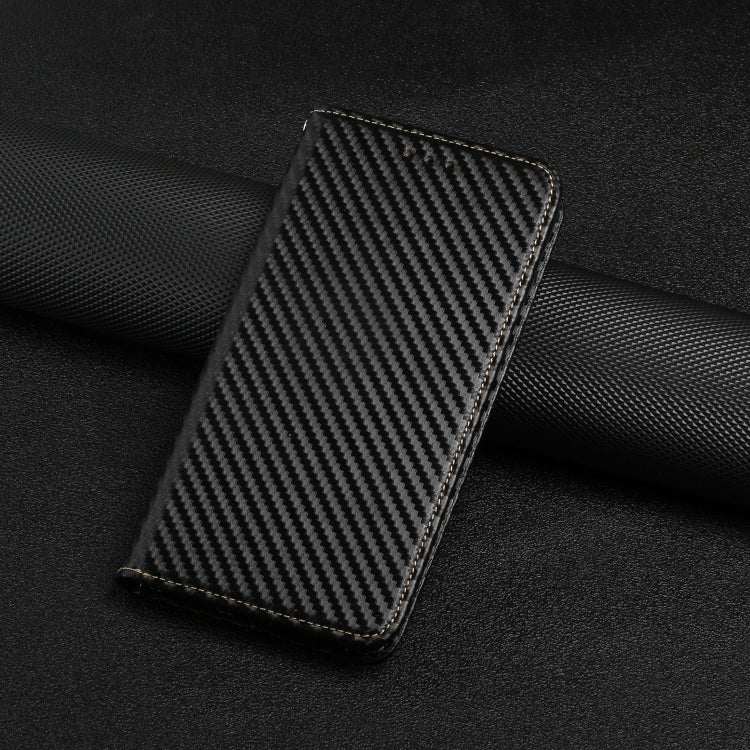 For Samsung Galaxy S24 Ultra 5G Carbon Fiber Texture Flip Holder Leather Phone Case(Black) - Galaxy S24 Ultra 5G Cases by PMC TechLife | Online Shopping South Africa | PMC TechLife