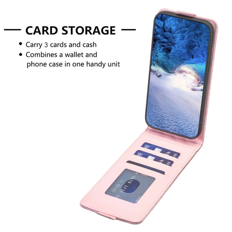 For Xiaomi 13 Diamond Lattice Vertical Flip Leather Phone Case(Pink) - 13 Cases by PMC TechLife | Online Shopping South Africa | PMC TechLife | Buy Now Pay Later Mobicred