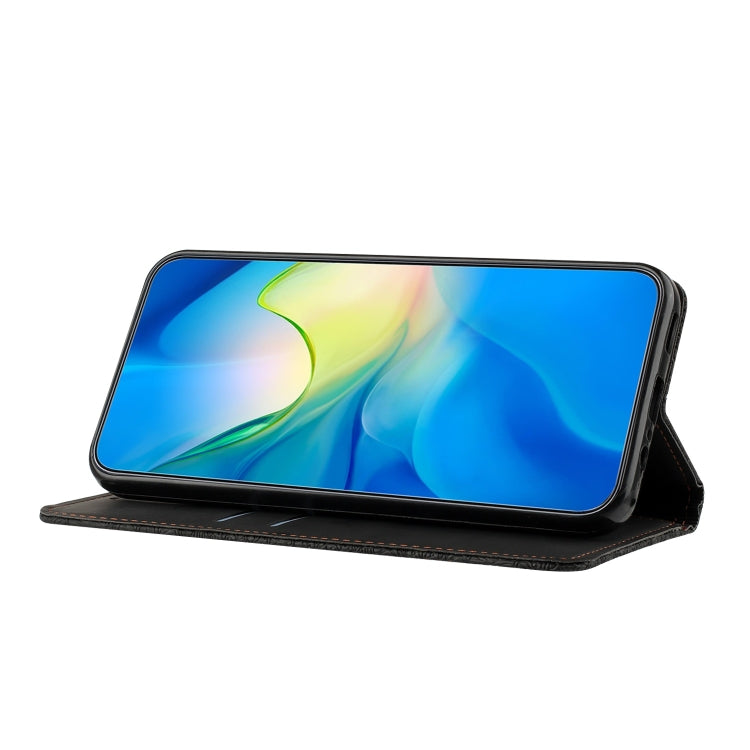 For Samsung Galaxy S24 5G Ethnic Embossed Adsorption Leather Phone Case(Black) - free shipping - PMC TechLife - Order now!