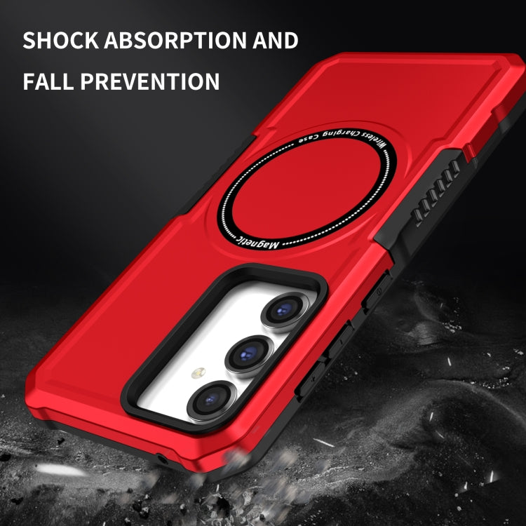 For Samsung Galaxy S23 FE MagSafe Shockproof Armor Phone Case(Red) - Galaxy S23 5G Cases by PMC TechLife | Online Shopping South Africa | PMC TechLife