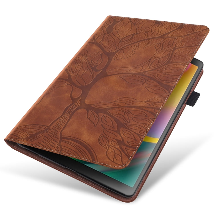 For Amazon Fire Max 11 Life Tree Series Horizontal Flip Leather Tablet Case(Brown) - Amazon by PMC TechLife | Online Shopping South Africa | PMC TechLife | Buy Now Pay Later Mobicred