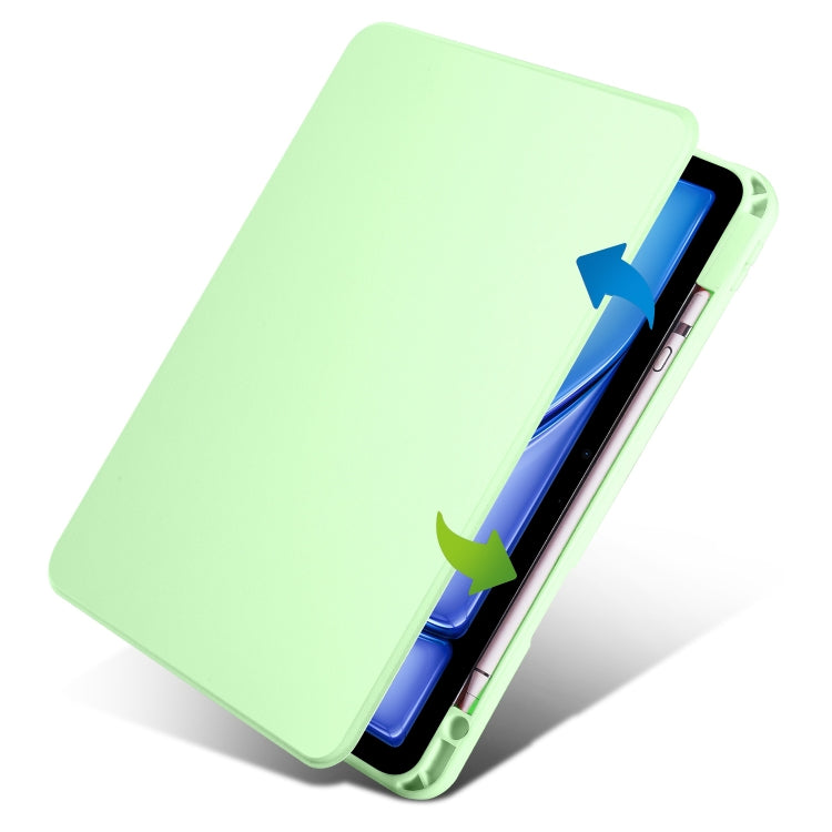 For iPad Air 13 2024 Acrylic 360 Rotation Detachable Leather Tablet Case(Green) - iPad Air 13 2024 Cases by PMC TechLife | Online Shopping South Africa | PMC TechLife | Buy Now Pay Later Mobicred