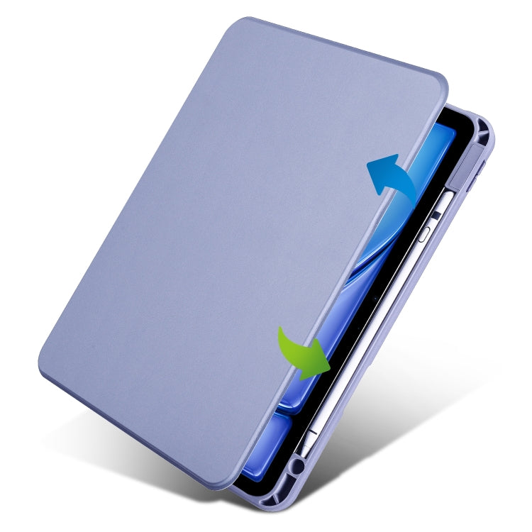 For iPad Air 13 2025 / 2024 Acrylic 360 Rotation Detachable Leather Tablet Case(Lavender Purple) - iPad Air 13 2025 / 2024 Cases by PMC TechLife | Online Shopping South Africa | PMC TechLife | Buy Now Pay Later Mobicred