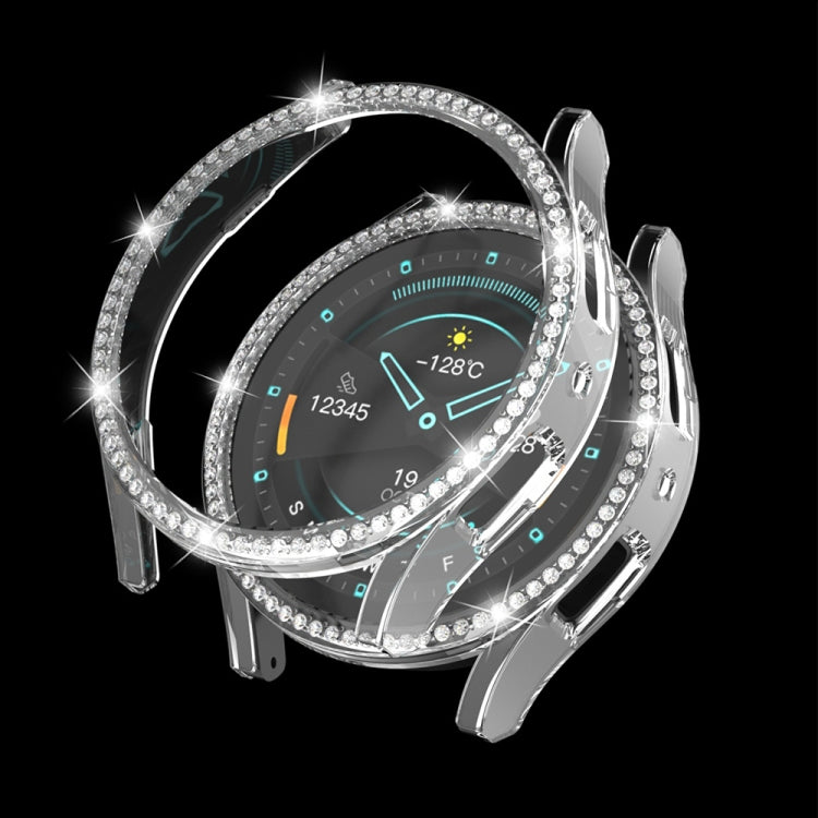 For Samsung Galaxy Watch 6 40mm Diamond Hollow PC Watch Protective Case(Transparent) - Watch Cases by PMC TechLife | Online Shopping South Africa | PMC TechLife