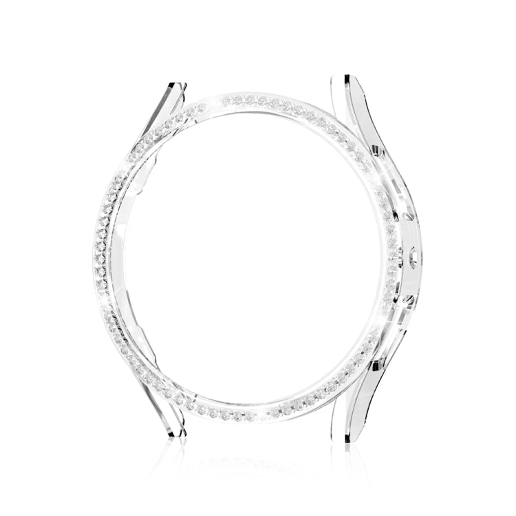 For Samsung Galaxy Watch 6 40mm Diamond Hollow PC Watch Protective Case(Transparent) - Watch Cases by PMC TechLife | Online Shopping South Africa | PMC TechLife