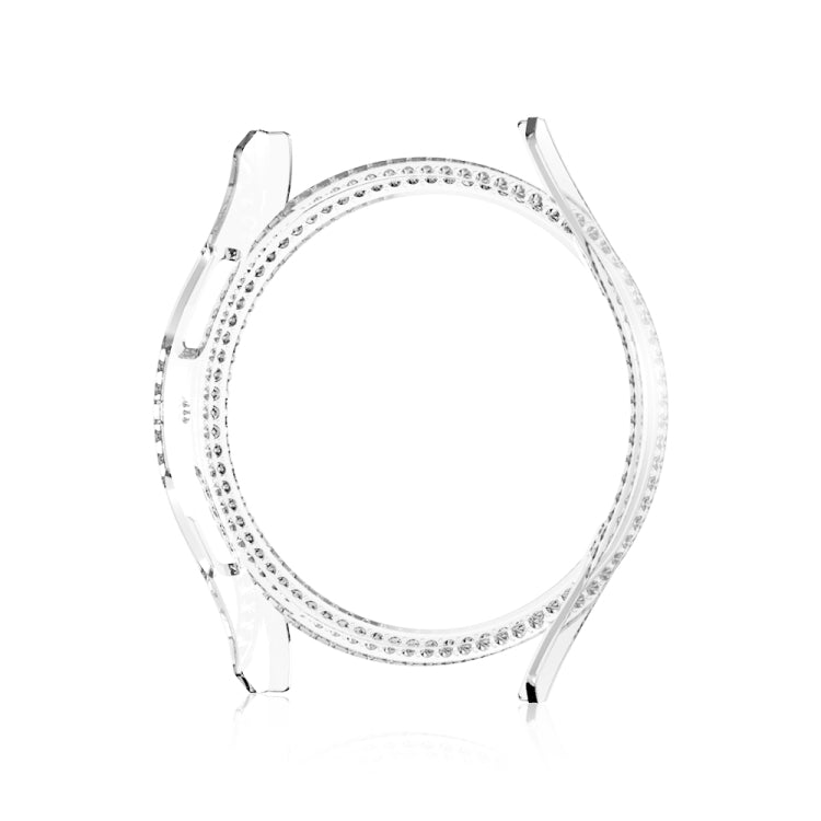 For Samsung Galaxy Watch 6 40mm Diamond Hollow PC Watch Protective Case(Transparent) - Watch Cases by PMC TechLife | Online Shopping South Africa | PMC TechLife