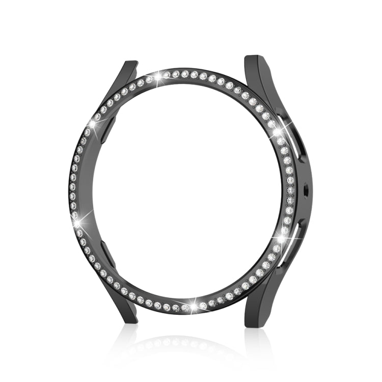 For Samsung Galaxy Watch 6 44mm Diamond Hollow PC Watch Protective Case(Black) - Watch Cases by PMC TechLife | Online Shopping South Africa | PMC TechLife