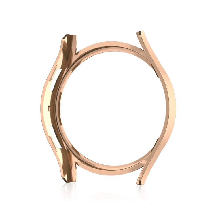 For Samsung Galaxy Watch 6 44mm Diamond Hollow PC Watch Protective Case(Rose Gold) - Watch Cases by PMC TechLife | Online Shopping South Africa | PMC TechLife