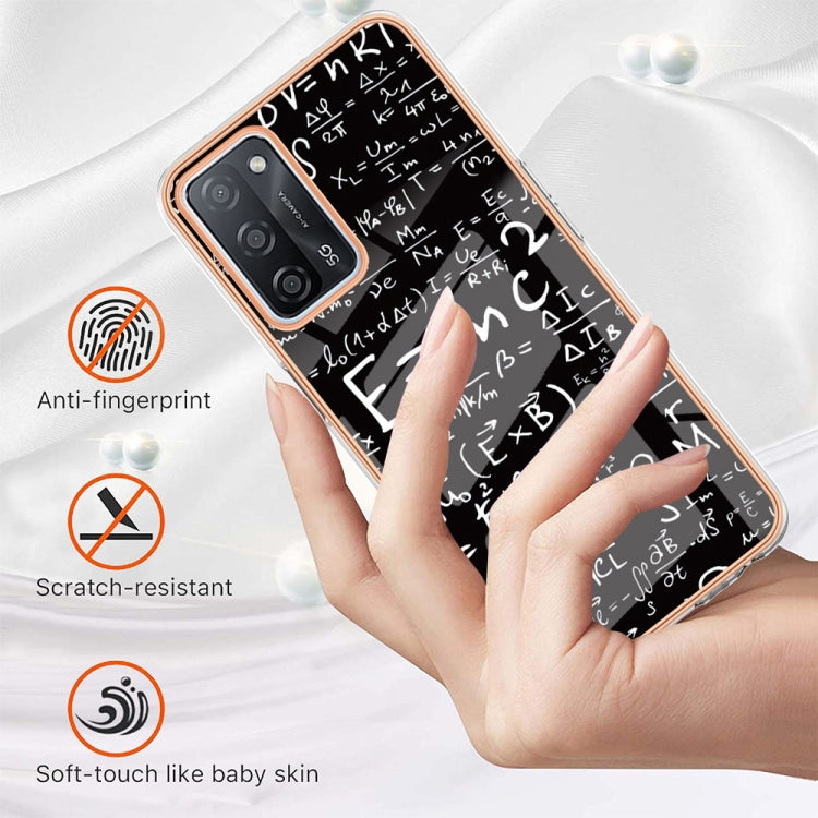 For OPPO A55 5G / A53s 5G / A54 4G Electroplating Marble Dual-side IMD Phone Case(Equation) - OPPO Cases by PMC TechLife | Online Shopping South Africa | PMC TechLife | Buy Now Pay Later Mobicred