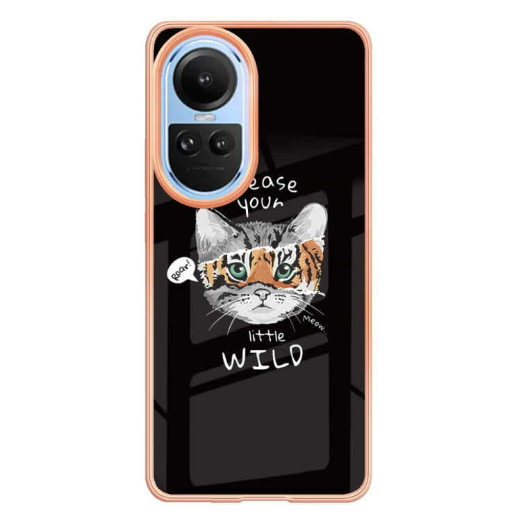 For OPPO Reno10 5G Global Electroplating Marble Dual-side IMD Phone Case(Natural Growth) - OPPO Cases by PMC TechLife | Online Shopping South Africa | PMC TechLife | Buy Now Pay Later Mobicred