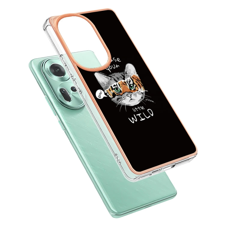 For OPPO Reno11 5G Global Electroplating Marble Dual-side IMD Phone Case(Natural Growth) - Reno11 Cases by PMC TechLife | Online Shopping South Africa | PMC TechLife | Buy Now Pay Later Mobicred