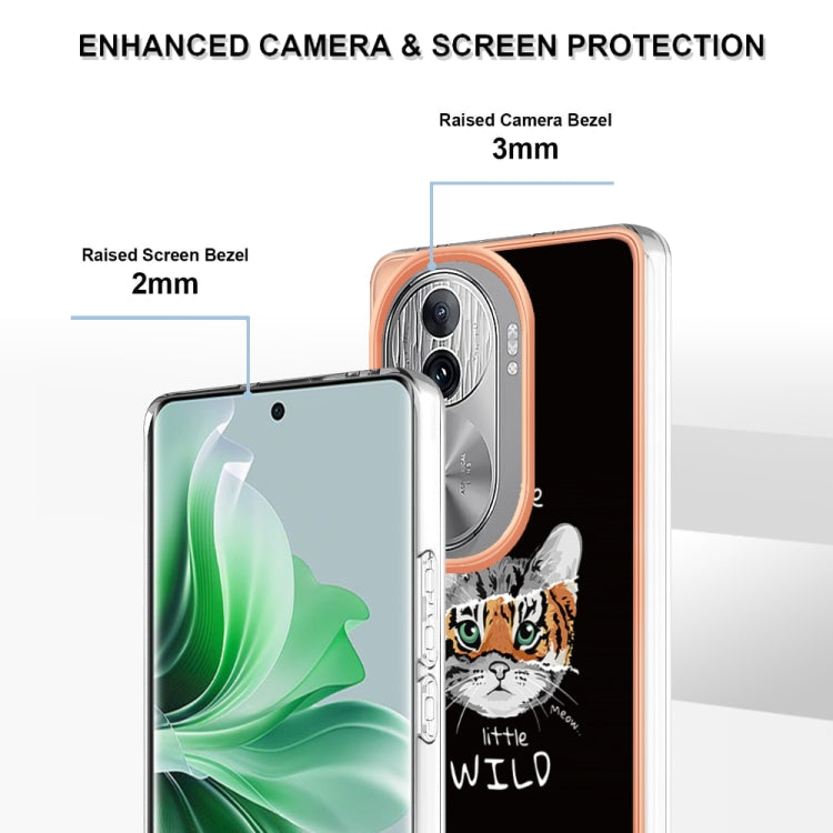 For OPPO Reno11 Pro 5G Global Electroplating Marble Dual-side IMD Phone Case(Natural Growth) - Reno11 Pro Cases by PMC TechLife | Online Shopping South Africa | PMC TechLife | Buy Now Pay Later Mobicred