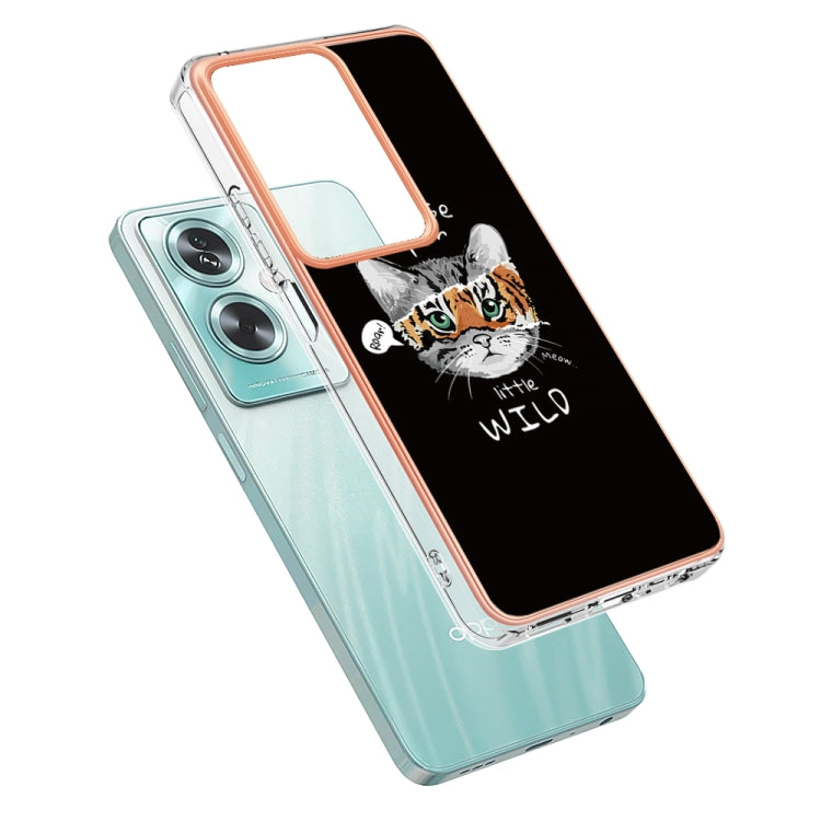 For OPPO A79 5G Global Electroplating Marble Dual-side IMD Phone Case(Natural Growth) - OPPO Cases by PMC TechLife | Online Shopping South Africa | PMC TechLife | Buy Now Pay Later Mobicred