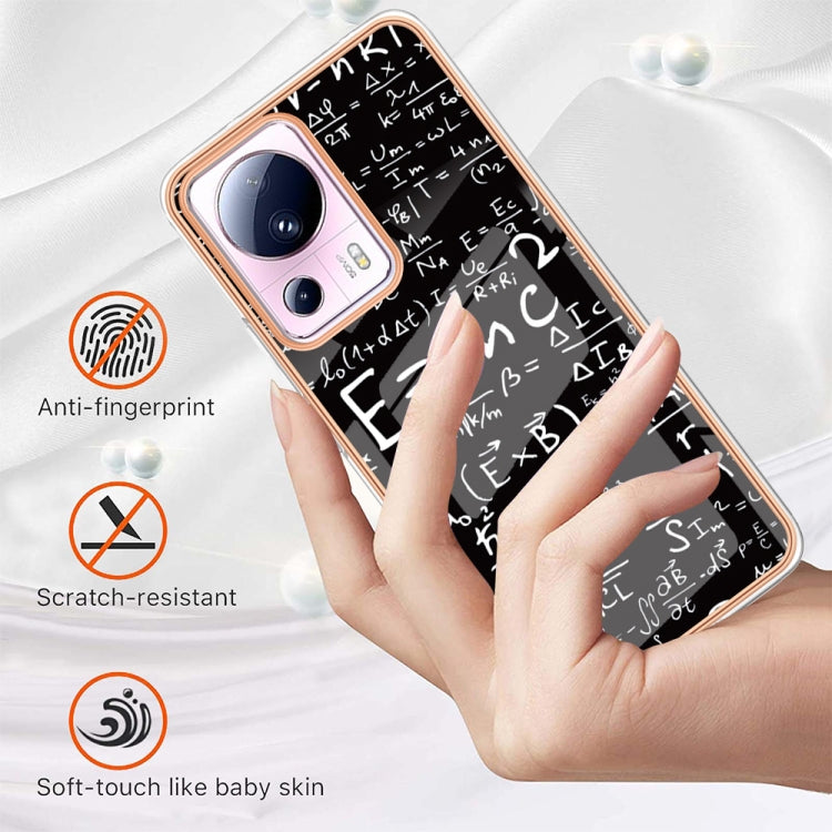 For Xiaomi 13 Lite 5G Electroplating Marble Dual-side IMD Phone Case(Equation) - 13 Lite Cases by PMC TechLife | Online Shopping South Africa | PMC TechLife | Buy Now Pay Later Mobicred