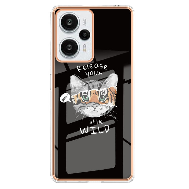 For Xiaomi Poco F5 / Redmi Note 12 Turbo Electroplating Marble Dual-side IMD Phone Case(Natural Growth) - Xiaomi Cases by PMC TechLife | Online Shopping South Africa | PMC TechLife | Buy Now Pay Later Mobicred