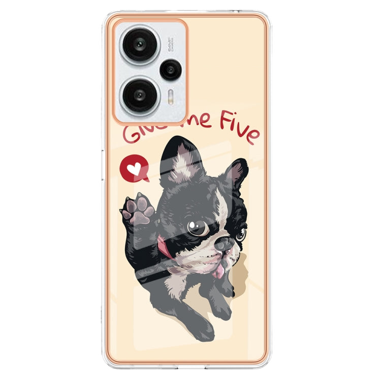 For Xiaomi Poco F5 / Redmi Note 12 Turbo Electroplating Marble Dual-side IMD Phone Case(Lucky Dog) - free shipping - PMC TechLife - Order now!