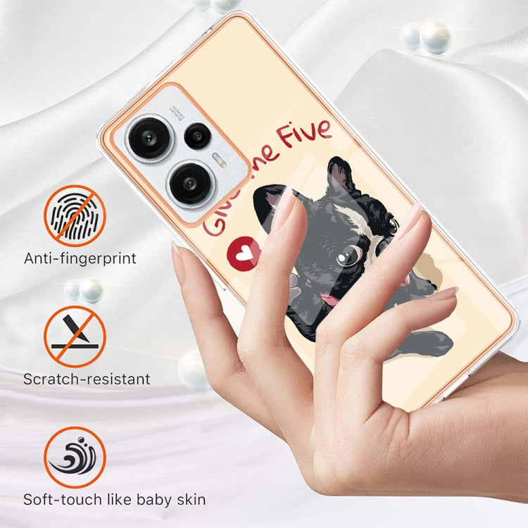 For Xiaomi Poco F5 / Redmi Note 12 Turbo Electroplating Marble Dual-side IMD Phone Case(Lucky Dog) - free shipping - PMC TechLife - Order now!