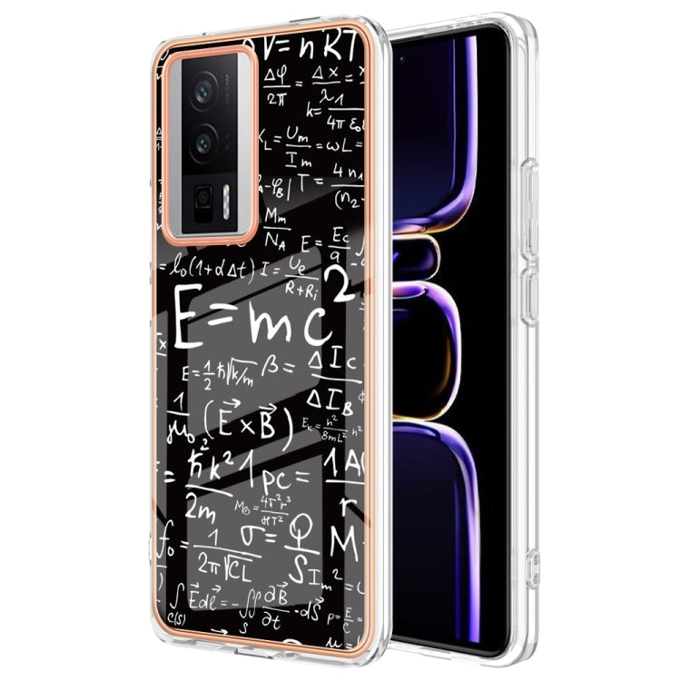 For Xiaomi Poco F5 Pro 5G / Redmi K60 Electroplating Marble Dual-side IMD Phone Case(Equation) - Xiaomi Cases by PMC TechLife | Online Shopping South Africa | PMC TechLife | Buy Now Pay Later Mobicred