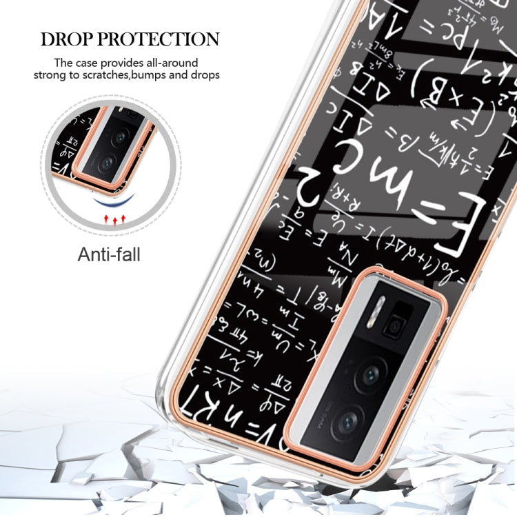 For Xiaomi Poco F5 Pro 5G / Redmi K60 Electroplating Marble Dual-side IMD Phone Case(Equation) - Xiaomi Cases by PMC TechLife | Online Shopping South Africa | PMC TechLife | Buy Now Pay Later Mobicred