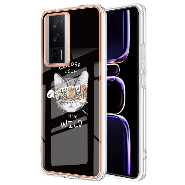 For Xiaomi Poco F5 Pro 5G / Redmi K60 Electroplating Marble Dual-side IMD Phone Case(Natural Growth) - Xiaomi Cases by PMC TechLife | Online Shopping South Africa | PMC TechLife | Buy Now Pay Later Mobicred