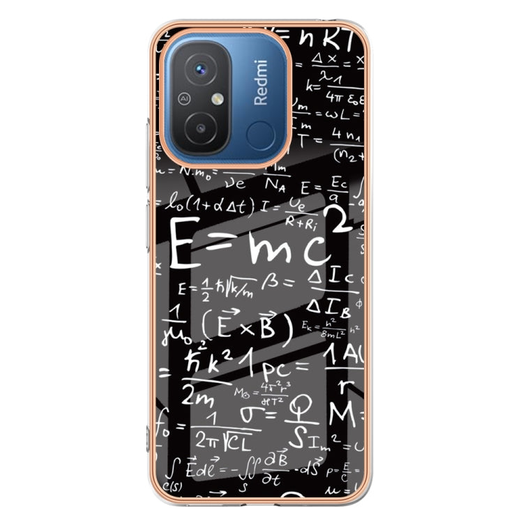 For Xiaomi Redmi 12C / 11A 4G Electroplating Marble Dual-side IMD Phone Case(Equation) - Xiaomi Cases by PMC TechLife | Online Shopping South Africa | PMC TechLife | Buy Now Pay Later Mobicred