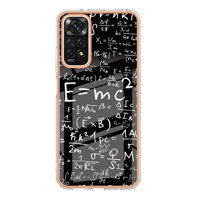 For Xiaomi Redmi Note 11s / Note 11 4G Electroplating Marble Dual-side IMD Phone Case(Equation) - Xiaomi Cases by PMC TechLife | Online Shopping South Africa | PMC TechLife | Buy Now Pay Later Mobicred
