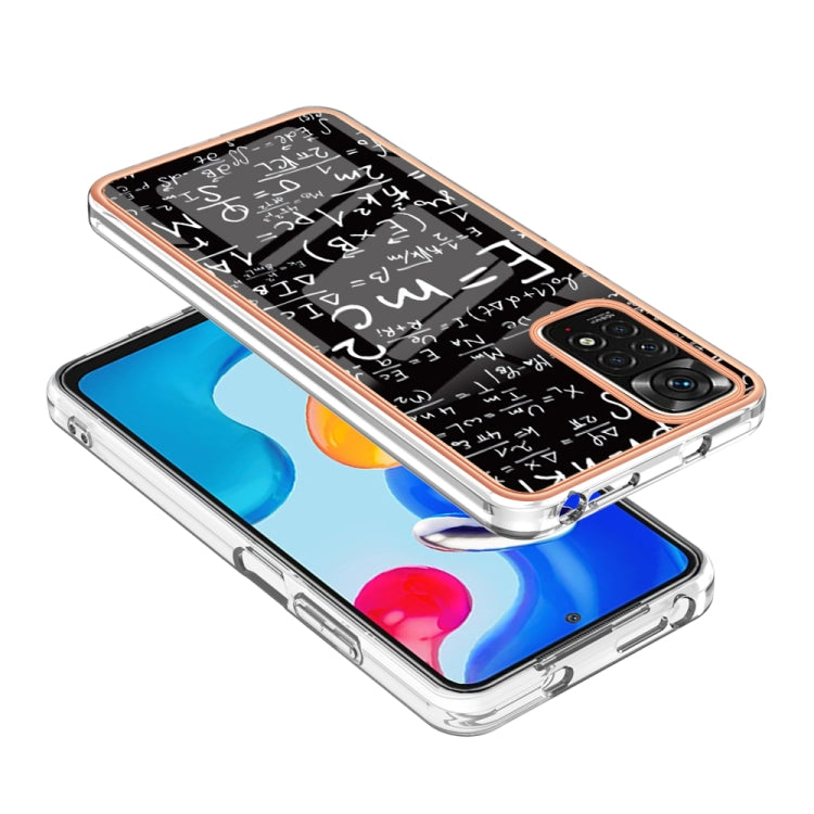 For Xiaomi Redmi Note 11s / Note 11 4G Electroplating Marble Dual-side IMD Phone Case(Equation) - Xiaomi Cases by PMC TechLife | Online Shopping South Africa | PMC TechLife | Buy Now Pay Later Mobicred