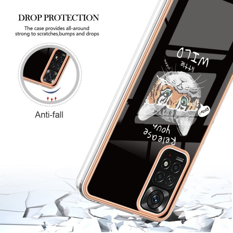 For Xiaomi Redmi Note 11s / Note 11 4G Electroplating Marble Dual-side IMD Phone Case(Natural Growth) - Xiaomi Cases by PMC TechLife | Online Shopping South Africa | PMC TechLife | Buy Now Pay Later Mobicred