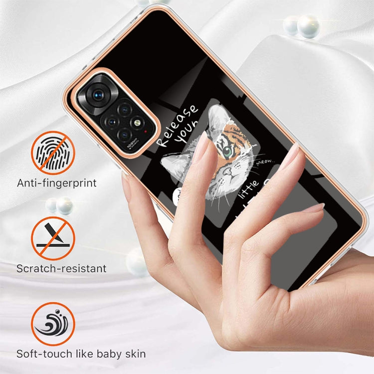 For Xiaomi Redmi Note 11s / Note 11 4G Electroplating Marble Dual-side IMD Phone Case(Natural Growth) - Xiaomi Cases by PMC TechLife | Online Shopping South Africa | PMC TechLife | Buy Now Pay Later Mobicred