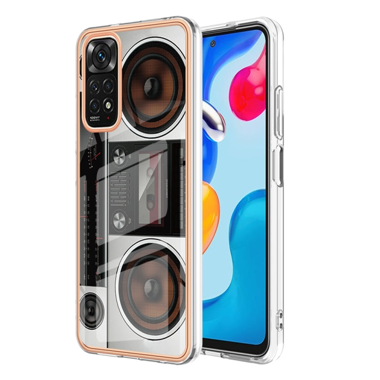 For Xiaomi Redmi Note 11s / Note 11 4G Electroplating Marble Dual-side IMD Phone Case(Retro Radio) - Xiaomi Cases by PMC TechLife | Online Shopping South Africa | PMC TechLife | Buy Now Pay Later Mobicred