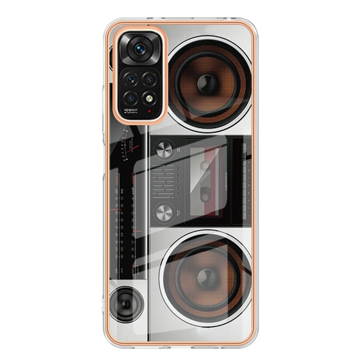 For Xiaomi Redmi Note 11s / Note 11 4G Electroplating Marble Dual-side IMD Phone Case(Retro Radio) - Xiaomi Cases by PMC TechLife | Online Shopping South Africa | PMC TechLife | Buy Now Pay Later Mobicred