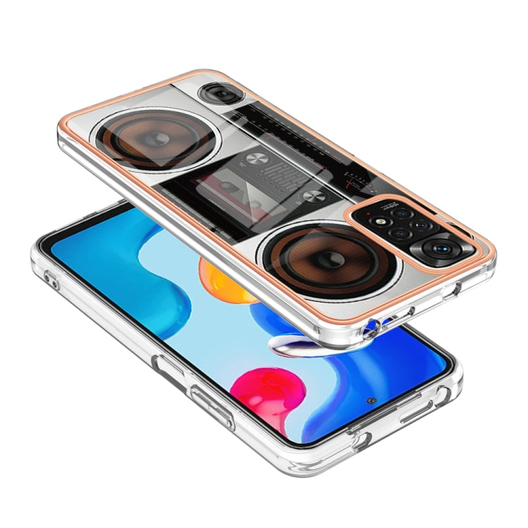 For Xiaomi Redmi Note 11s / Note 11 4G Electroplating Marble Dual-side IMD Phone Case(Retro Radio) - Xiaomi Cases by PMC TechLife | Online Shopping South Africa | PMC TechLife | Buy Now Pay Later Mobicred