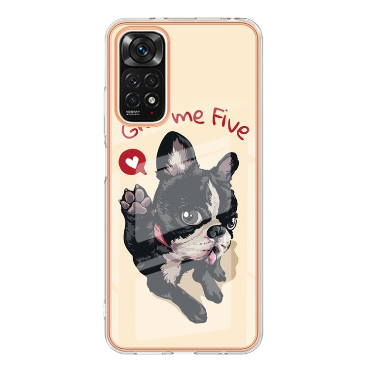 For Xiaomi Redmi Note 11s / Note 11 4G Electroplating Marble Dual-side IMD Phone Case(Lucky Dog) - Xiaomi Cases by PMC TechLife | Online Shopping South Africa | PMC TechLife | Buy Now Pay Later Mobicred