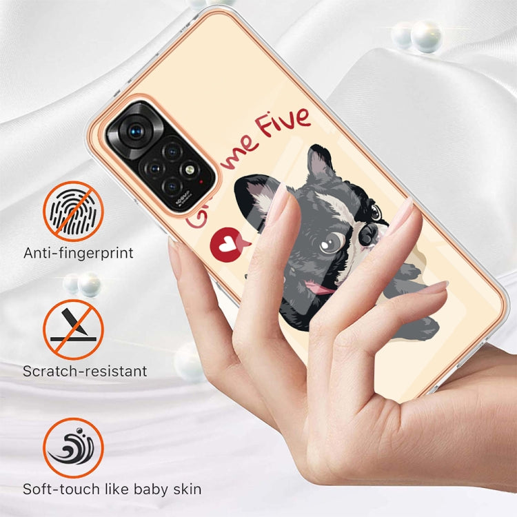 For Xiaomi Redmi Note 11s / Note 11 4G Electroplating Marble Dual-side IMD Phone Case(Lucky Dog) - Xiaomi Cases by PMC TechLife | Online Shopping South Africa | PMC TechLife | Buy Now Pay Later Mobicred