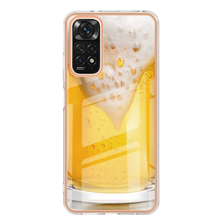 For Xiaomi Redmi Note 11s / Note 11 4G Electroplating Marble Dual-side IMD Phone Case(Draft Beer) - free shipping - PMC TechLife - Order now!