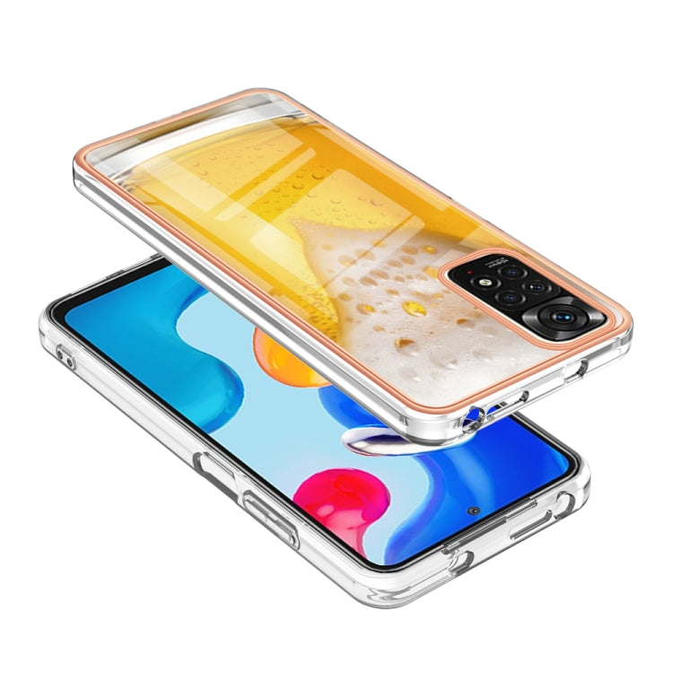 For Xiaomi Redmi Note 11s / Note 11 4G Electroplating Marble Dual-side IMD Phone Case(Draft Beer) - free shipping - PMC TechLife - Order now!