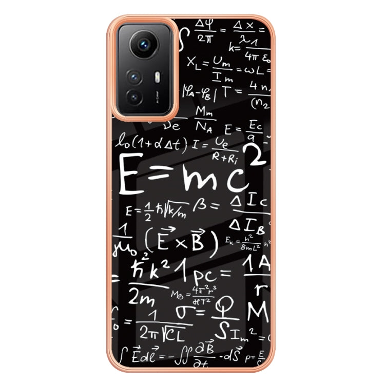 Xiaomi Redmi Note 12S 4G Electroplating Marble Dual-side IMD Phone Case(Equation) - Xiaomi Cases by PMC TechLife | Online Shopping South Africa | PMC TechLife | Buy Now Pay Later Mobicred