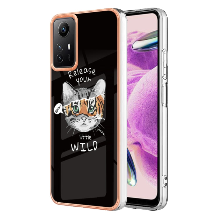 Xiaomi Redmi Note 12S 4G Electroplating Marble Dual-side IMD Phone Case(Natural Growth) - Xiaomi Cases by PMC TechLife | Online Shopping South Africa | PMC TechLife | Buy Now Pay Later Mobicred