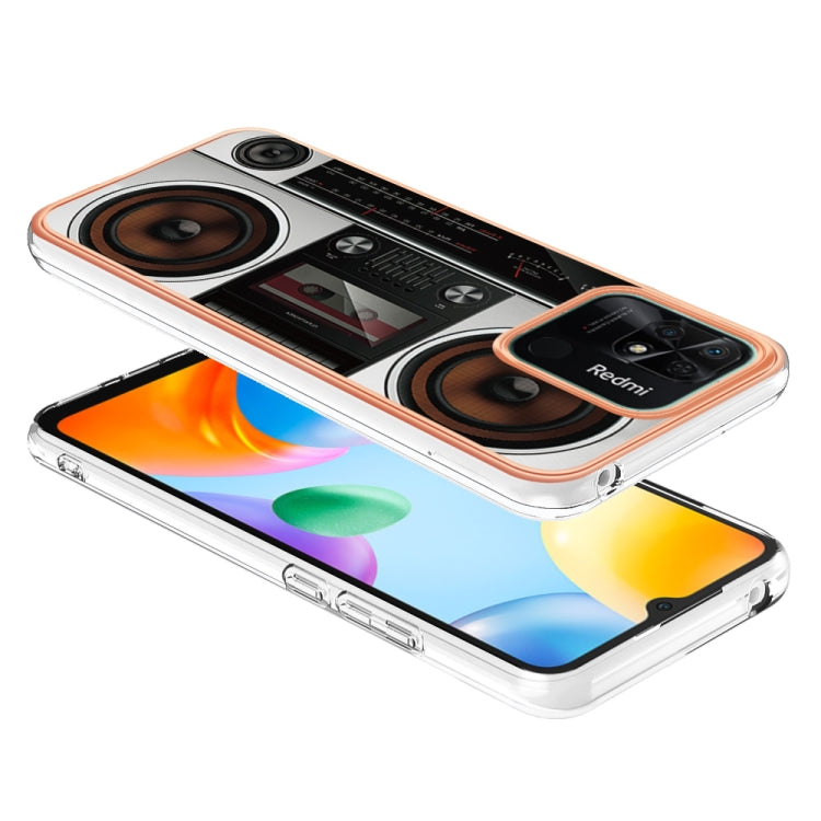 For Xiaomi Redmi 10C Electroplating Marble Dual-side IMD Phone Case(Retro Radio) - free shipping - PMC TechLife - Order now!