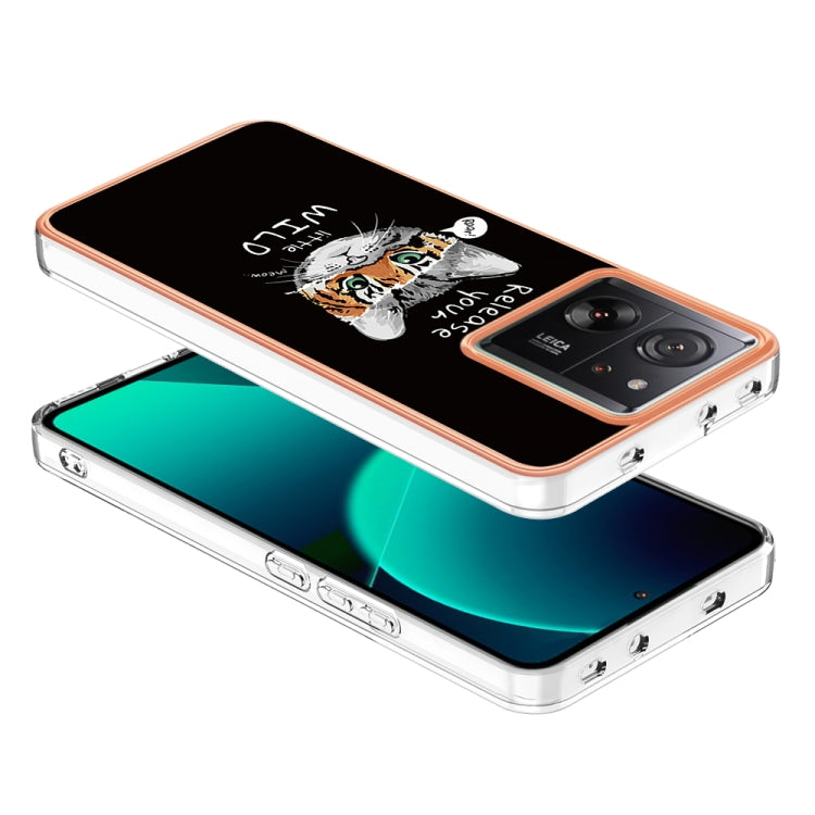 For Xiaomi 13T/13T Pro Electroplating Marble Dual-side IMD Phone Case(Natural Growth) - Xiaomi Cases by PMC TechLife | Online Shopping South Africa | PMC TechLife | Buy Now Pay Later Mobicred