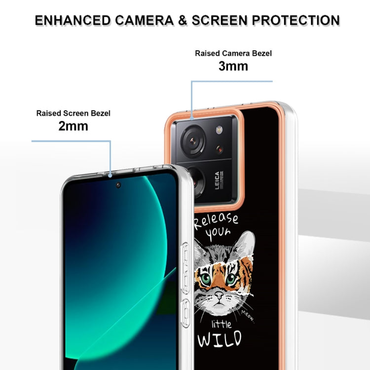 For Xiaomi 13T/13T Pro Electroplating Marble Dual-side IMD Phone Case(Natural Growth) - Xiaomi Cases by PMC TechLife | Online Shopping South Africa | PMC TechLife | Buy Now Pay Later Mobicred