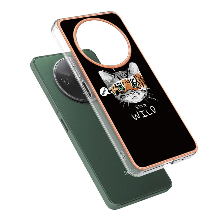 For Xiaomi Redmi A3 Electroplating Marble Dual-side IMD Phone Case(Natural Growth) - Xiaomi Cases by PMC TechLife | Online Shopping South Africa | PMC TechLife | Buy Now Pay Later Mobicred