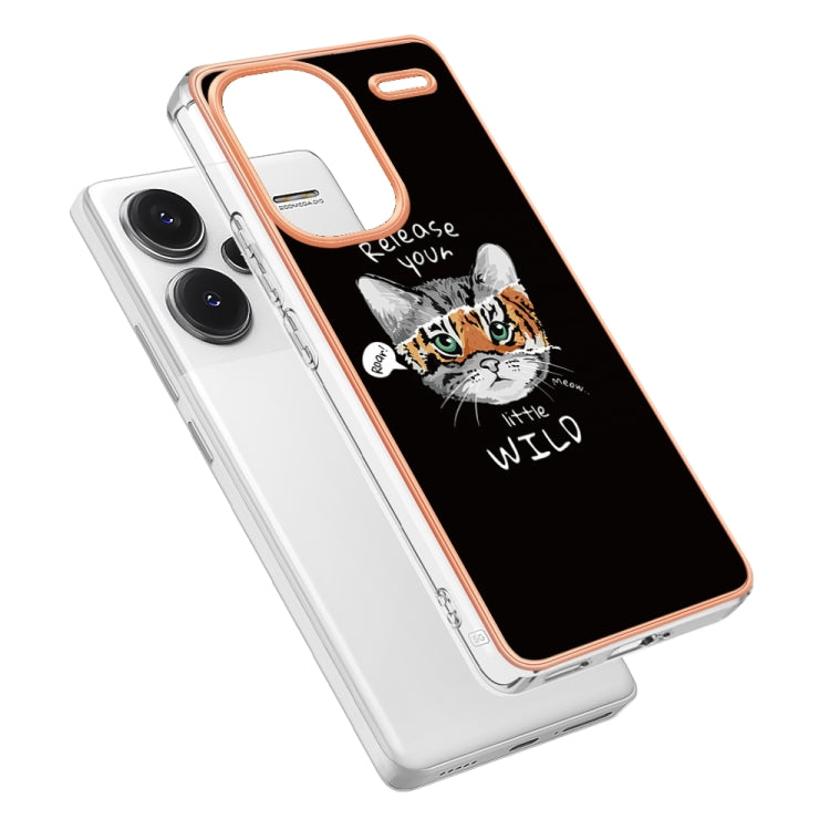 For Xiaomi Redmi Note 13 Pro+ 5G Electroplating Marble Dual-side IMD Phone Case(Natural Growth) - Note 13 Pro+ Cases by PMC TechLife | Online Shopping South Africa | PMC TechLife | Buy Now Pay Later Mobicred