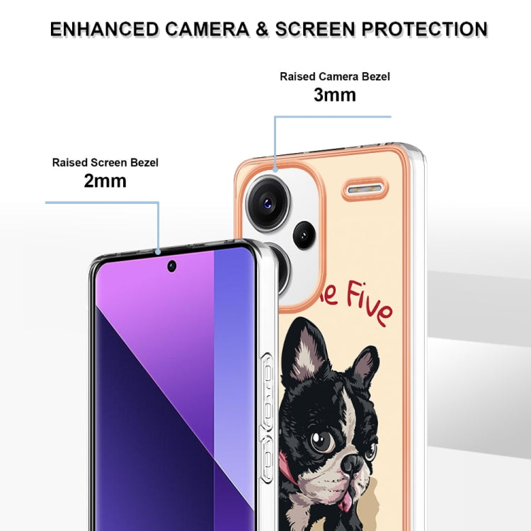 For Xiaomi Redmi Note 13 Pro+ 5G Electroplating Marble Dual-side IMD Phone Case(Lucky Dog) - Note 13 Pro+ Cases by PMC TechLife | Online Shopping South Africa | PMC TechLife | Buy Now Pay Later Mobicred